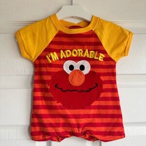 Sesame Street Red and Yellow Elmo Infant Outfit